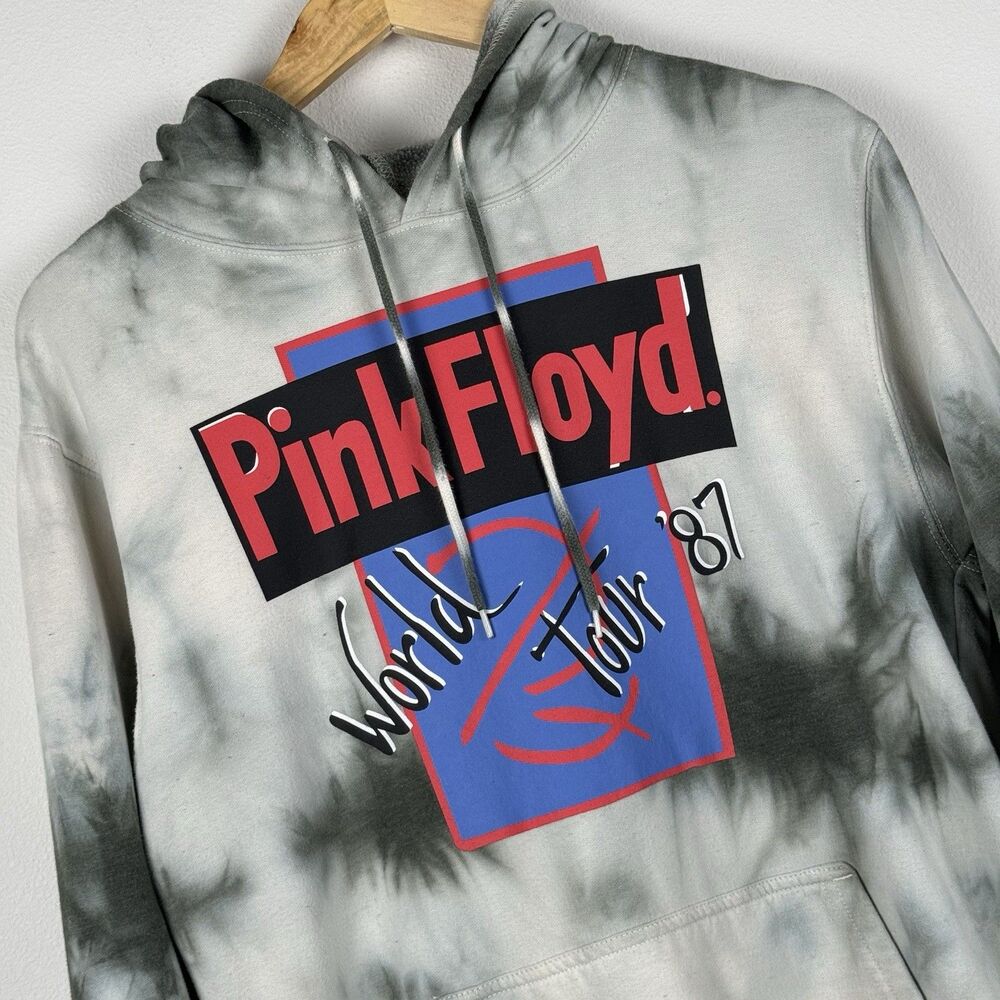 Pink Floyd World Tour '87 Hoodie Sweatshirt Tie Dye Momentary Lapse of Reason M